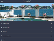 Tablet Screenshot of bespokehotels.com